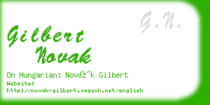 gilbert novak business card